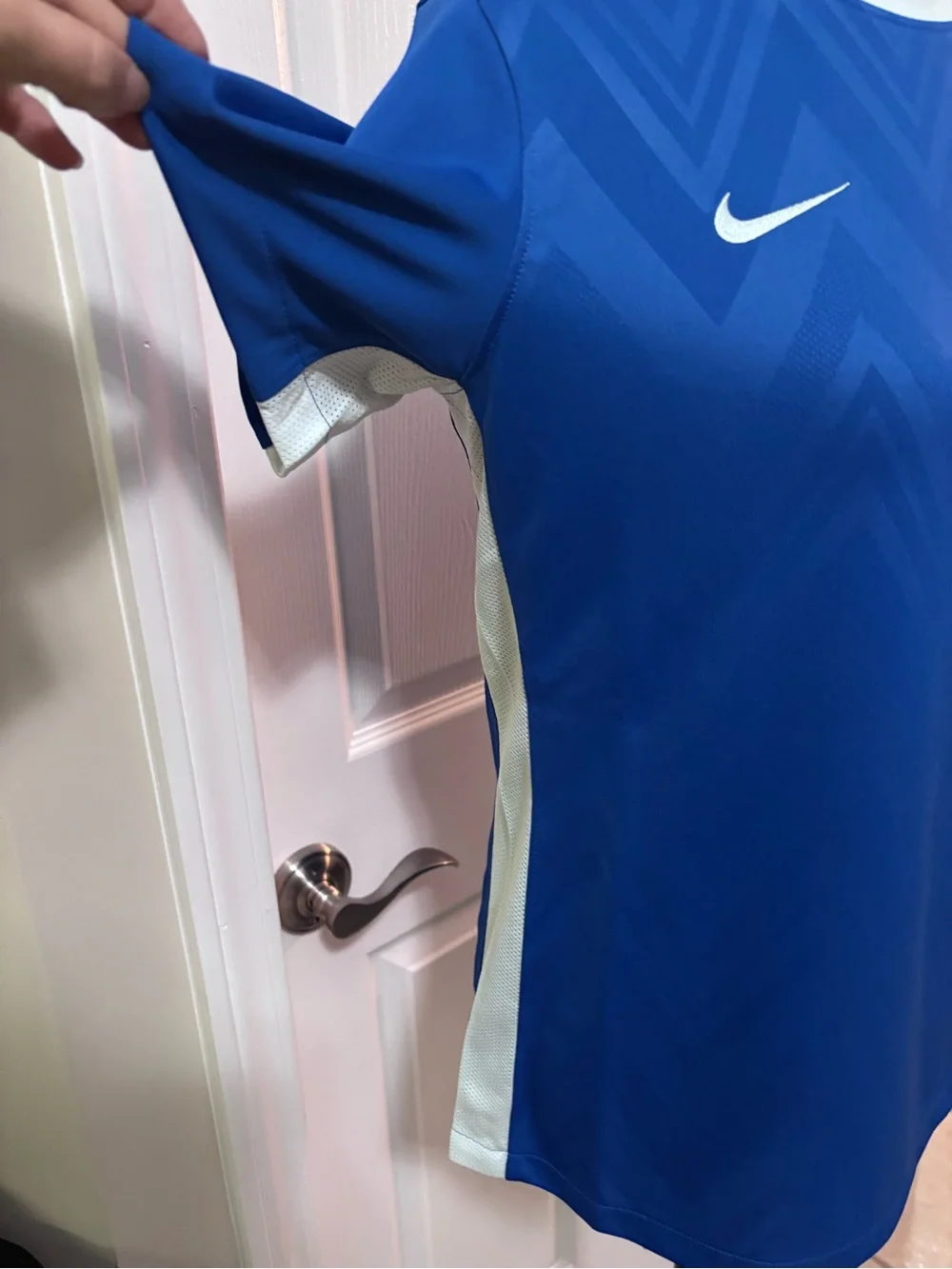Nike Women's Blue Short-Sleeve Soccer/Football Jersey
